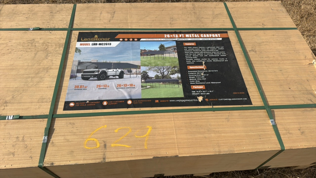 26 x 13 Ft Metal Carport	Landhonor	2025	Unused	LHR-MC2613