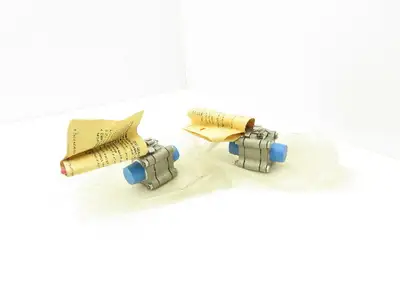 TBV 15B123636GT Stainless Ball Valve 3/4" Socket Weld 3Pc 1500 WOG CF3M Lot of 2