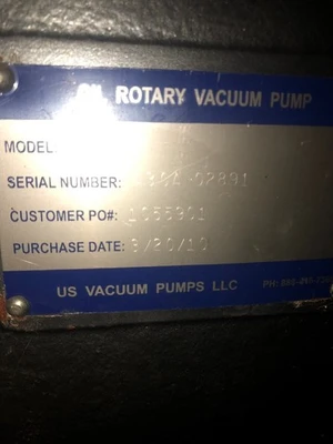 NEW US Vacuum Pumps LLC RP50WS