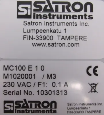 NEW SATRON M1020001/M3 CONTROLLER MC100-E-10 M1020001M3