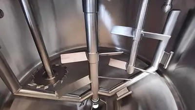 Tank, 300 Gallon, 316L Stainless Steel, Triple Motion High Shear, 75 PSI, Jacket, #5991702