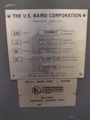 US BAIRD MODEL #00 WIRE FORMING FOURSLIDE MACHINE: YOBRO #24441