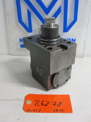 DMG Mori Seiki SL-25Y ER32 Right Angle 90 Degree Live Driven Tool Holder
