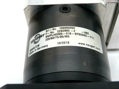 NEW NEUGART XWPLHE060016-SFSX3AC-Y11/23/60/75/B5/M5 GEARBOX 100350304