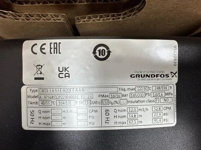 Grundfos CM10-3 Centrifugal Pumps | Fram Fram LLC (12)