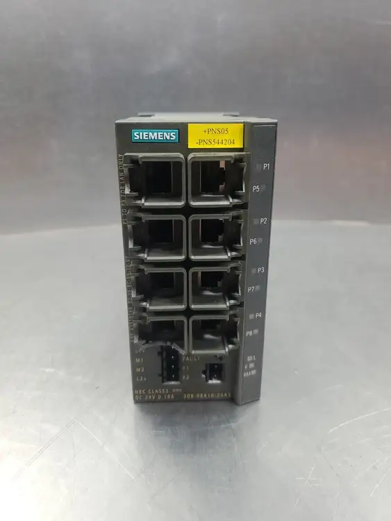 Used Siemens 6GK5208-0BA10-2AA3 SIMATIC NET Ethernet Switch (208-0BA10-2AA3) Network Switches South Carolina US | Palmetto Automation #1162082
