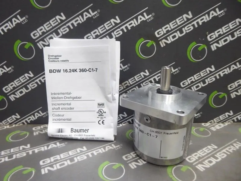 Baumer BDW 16.24K 360-C1-7 Incremental Shaft Encoder New No Box