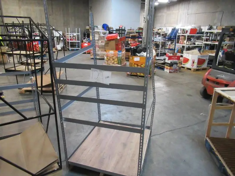 Adjustable Gray Metal Frame Built to Fit Onto Pallets - Perfect for Projects