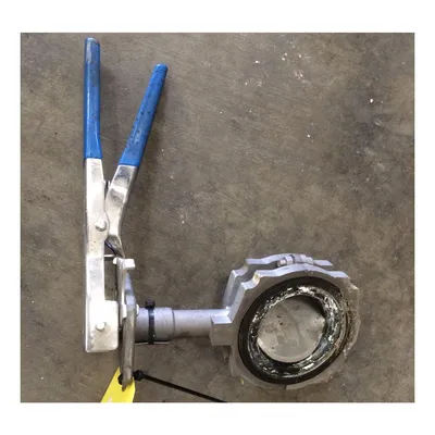 Used 3" Keystone 316 Stainless Steel Manual Butterfly Valve