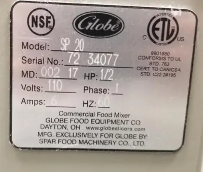 USED GLOBE SP-20