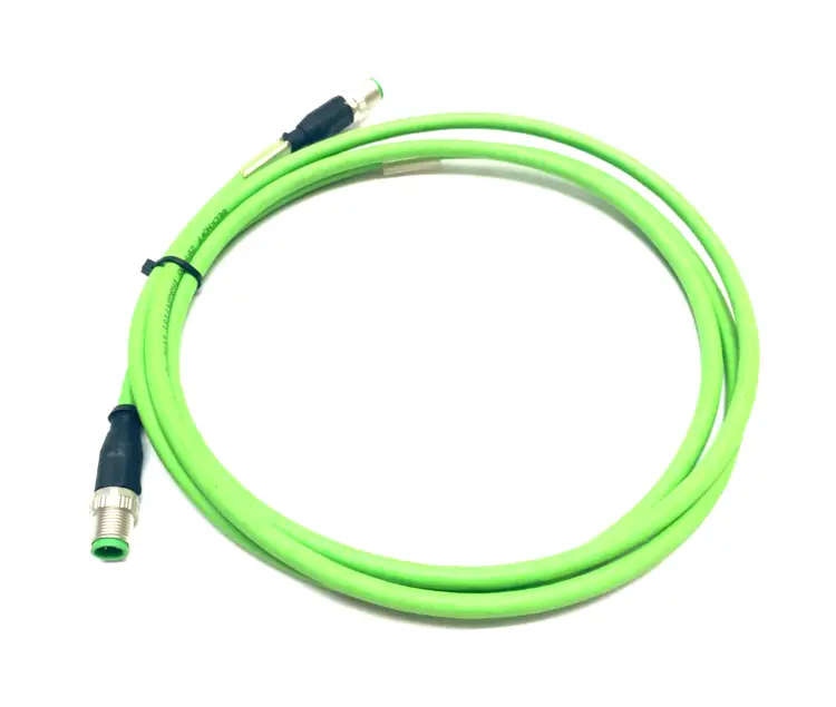 Used BECKHOFF DOUBLE ENDED ETHERCAT CABLE M12 4-PIN 2M LENGTH Cable & Wire | Maverick Industrial Sales #1111419