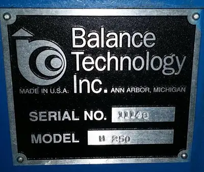 USED 1998 BALANCE TECHNOLOGY INC. H-250