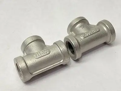 304-1/4 | " NPT Tee Fitting 1/4" NPT SS LOT OF 2 - New Other