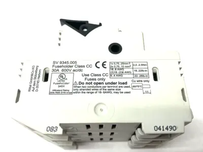 USED RITTAL FUSE HOLDER 31A TO 60A 3-POLE