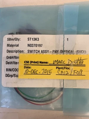 USED Perkin Elmer NO370197