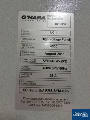 USED O'HARA 36" O'Hara Labcoat Coating Pan, Model LC3
