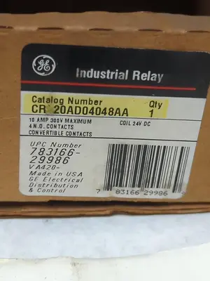 New | in-Stock GE CR120AD04048AA Miscellaneous Equipment (Electrical & Power) Ohio US | Surplus Asset Holdings #1236613