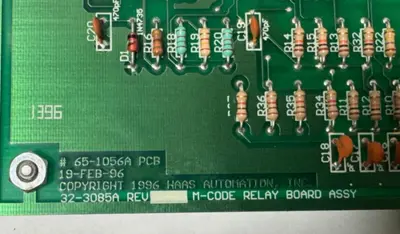 HAAS HS-1 CNC 4023W Rev A 65-1056A PCB Circuit Board Video Floppy Interface