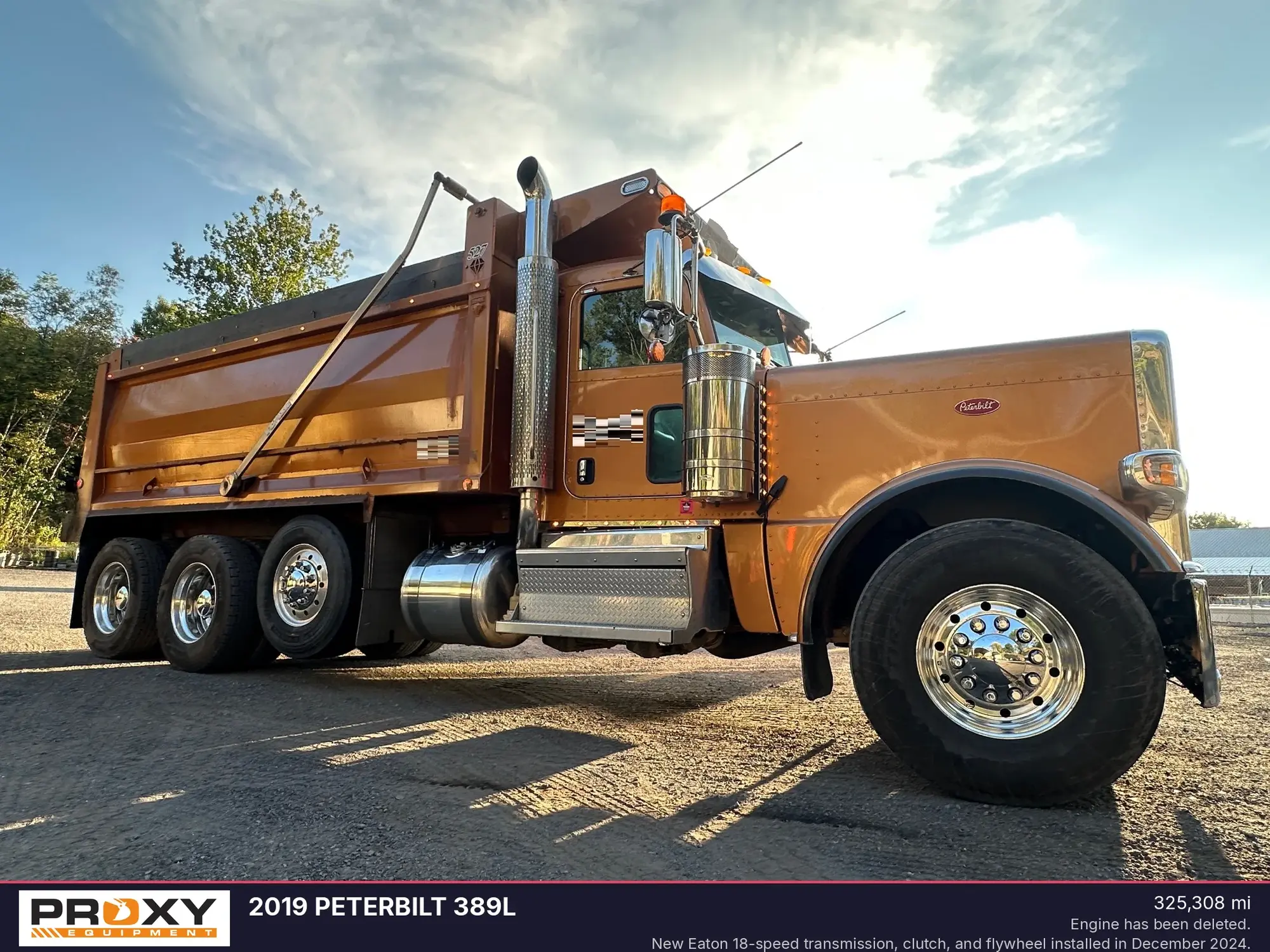 Used 2019 PETERBILT 389L Dump trucks Pennsylvania US | Proxy Equipment #1378473