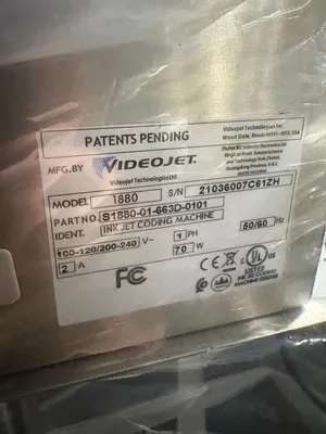 VIDEOJET 1880 S1880-01-663D-0101 Electrical/PLC/Automation | ESS Industrial Equipment Sales (11)