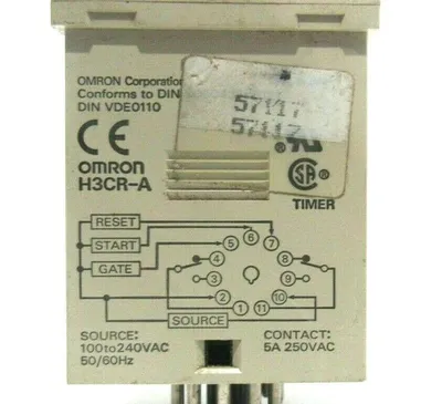USED OMRON H3CR-A SEC. TIMER 100-240VAC 50/60HZ H3CRA