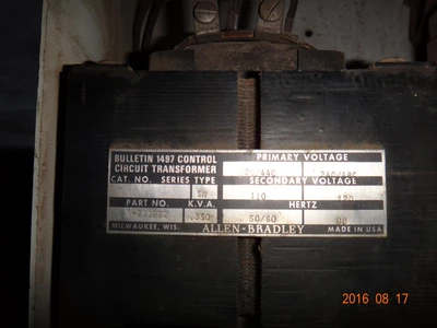 Allen Bradley Size 4 MCC Bucket Centerline 2100 No door Catalog: