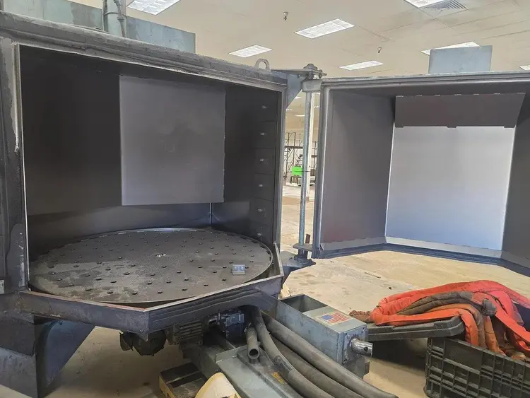 Used PANGBORN 6LK-7 72" FIXED TABLE Table Shot Blaster (Turntable) Pennsylvania US | Shot Blasting Equipment #337390