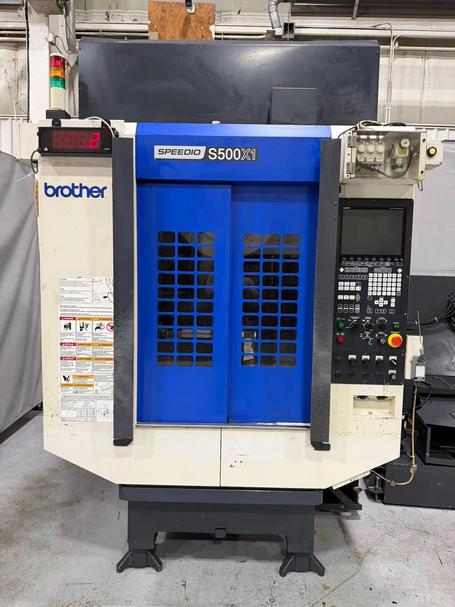 2015 Brother Speedio S500X1 CNC 4-Axis Vertical Machining Center