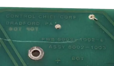 NEW CONTROL CHIEF 8002-1003