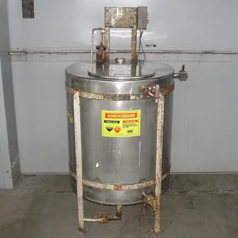 SPC2346  Tank 90 gallon vertical tank, Stainless Steel, flat