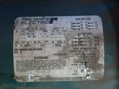 USED RELIANCE ELECTRIC P14H7206G