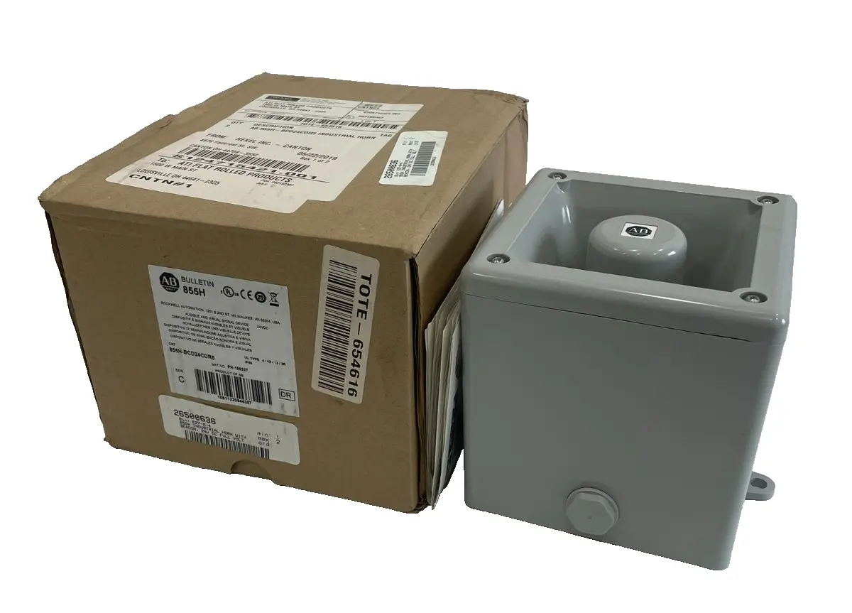 ALLEN BRADLEY 855H-BCD24CDR5 IND. HORN WITH BEACON 855HBCD24CDR5 NEW, SURPLUS