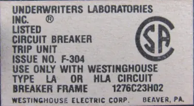 NEW WESTINGHOUSE HLA3250T TRIP UNIT 2602D98G29