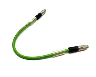 USED BECKHOFF ETHERCAT EXTENSION CABLE M8 4-PIN MALE TO MALE