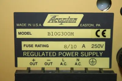 NEW ACOPIAN B10G300M