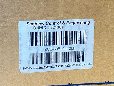 New | in-Stock Saginaw Control & Engineering Wall Mount Enclosure 30"x24"x12" Electrical Boxes Michigan US | Maverick Industrial Sales #1390827