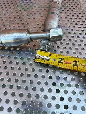 MVE Stainless Steel Flexible LN2 Hose 72"  3/4" Female to Male Fitting