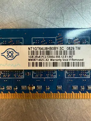 Nanya 1GB NT1GT64U8HB0BY-3C 1GB.2Rx8 PC2-5300U (5.3.5)