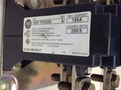 USED ALLEN BRADLEY 592-TPD200 SER A