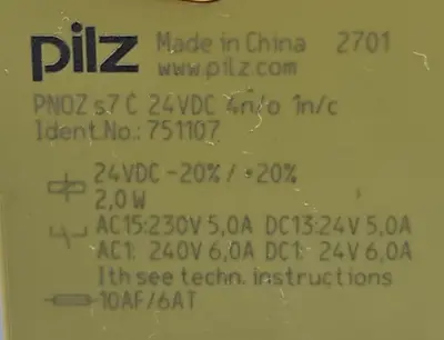 USED Pilz PN0Z s7 C 24VDC