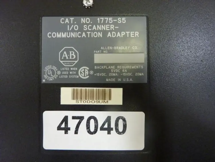 Used ALLEN BRADLEY 1775-S5 Circuit Boards Michigan US | Ideal Machinery #783273