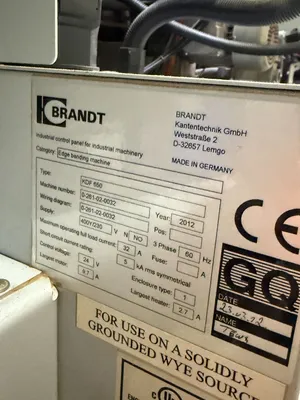 2012 BRANDT KDF 650 Highflex 1650 Edgebanders | Pro Tech Machinery (5)