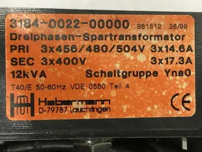 USED HABERMANN 3184-0022-00000
