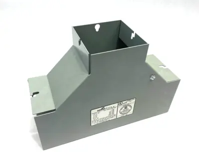 USED COOPER B-LINE LAY-IN WIREWAY TEE SECTION HINGE SCREW COVER GRAY STEEL
