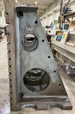 72″ X 35″ GIDDINGS & LEWIS HEAVY DUTY CAST IRON ANGLE PLATES
