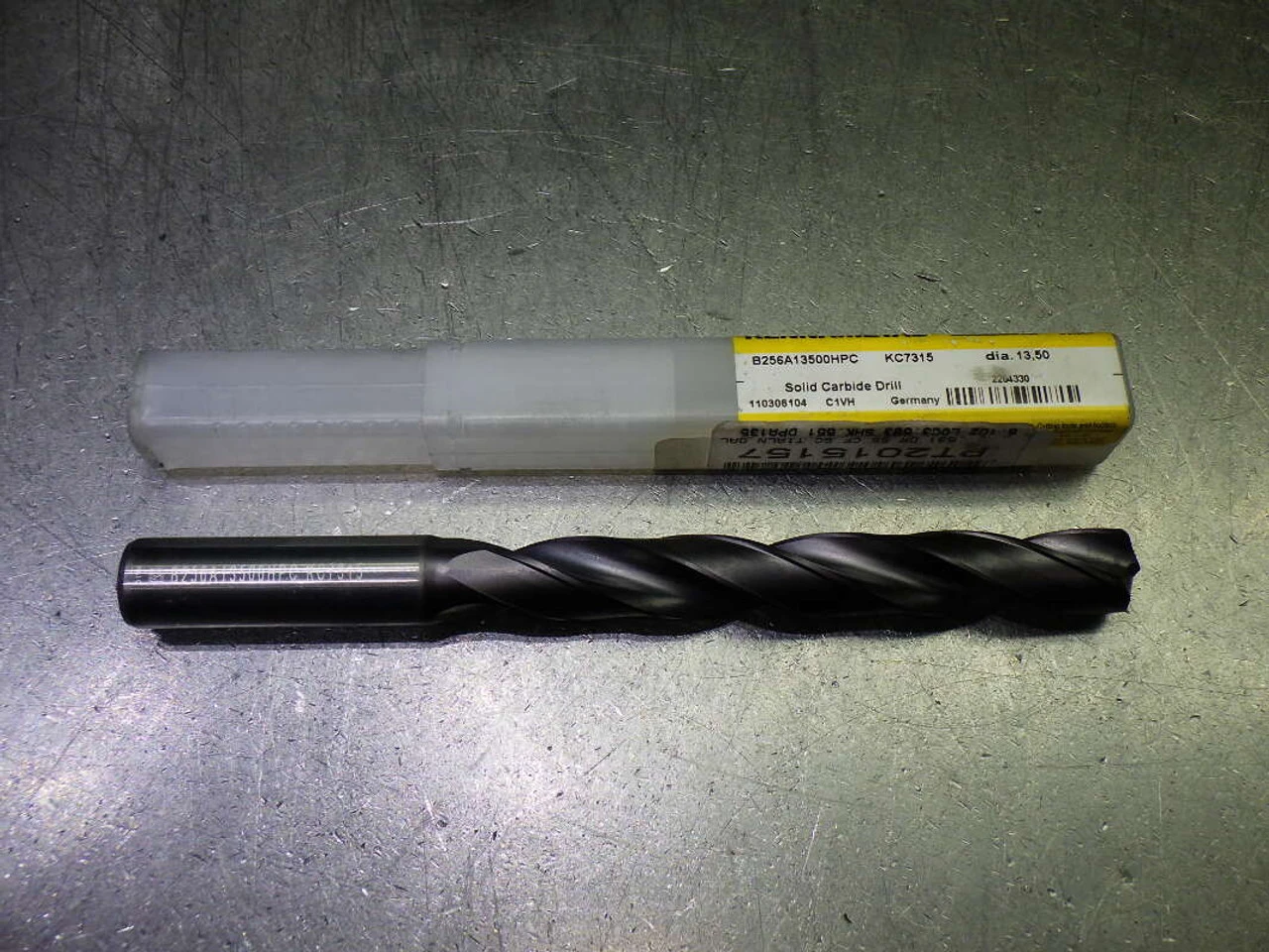 Kennametal 13.5mm Coolant Thru Carbide Drill B256A13500HPC KC7315 (LOC2675B)