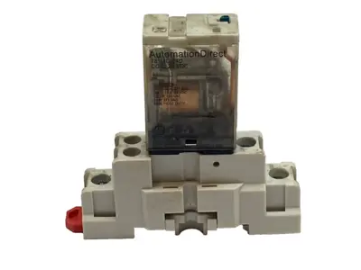 Used AutomationDirect Relay 24VDC w/ 781-1C-SKT DIN Rail Socket NO CLIP Relays & Switches Michigan US | Maverick Industrial Sales #1395205