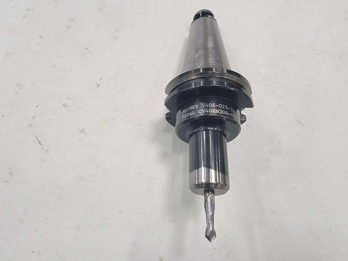 Tapered End Mill Drill Bit w/ CAT40 Adapter