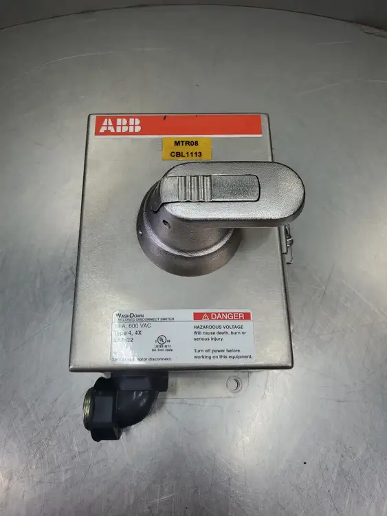 Used ABB EOT 16U3S4-P Disconnect Stainless Steel Switch Circuit Breakers South Carolina US | Palmetto Automation #1151548