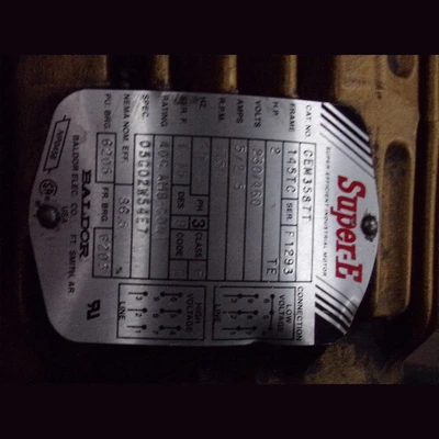 Reliance Electric 700 HP Super RPM D-C Motor with Fan